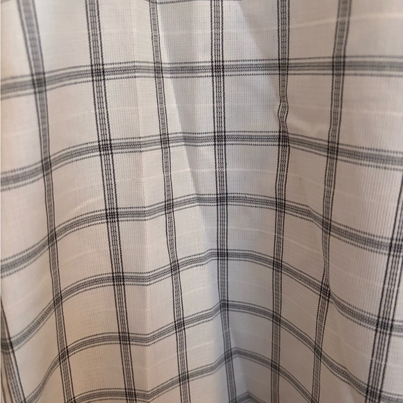 Manfinity White & Gray Plaid Button-Down Shirt XL Casual Workwear - Picture 2 of 3